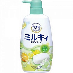 картинка Cow Brand Milky body soap Жидкое мыло для тела цитрусовое от магазина